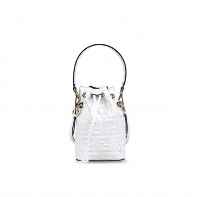 FENDI MINI MON TRESOR DRAWSTRING BUCKET BAG 8BSO10A3ZGFOK7E (18*12*10cm)